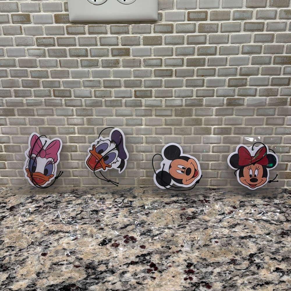 Disney Mickey Minnie Donald Daisy Car Hanging Air Fresheners